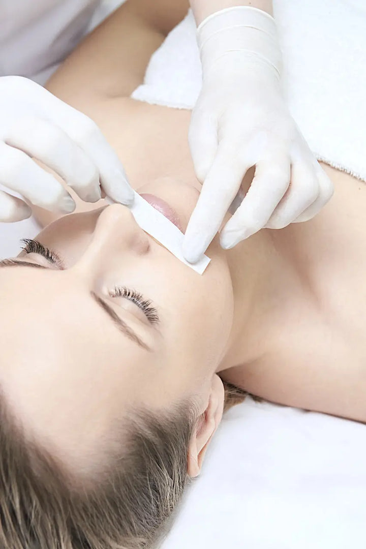 Waxing upper lip