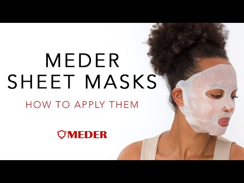 How to apply meder sheet masks | self-care that stays in place | meder beauty