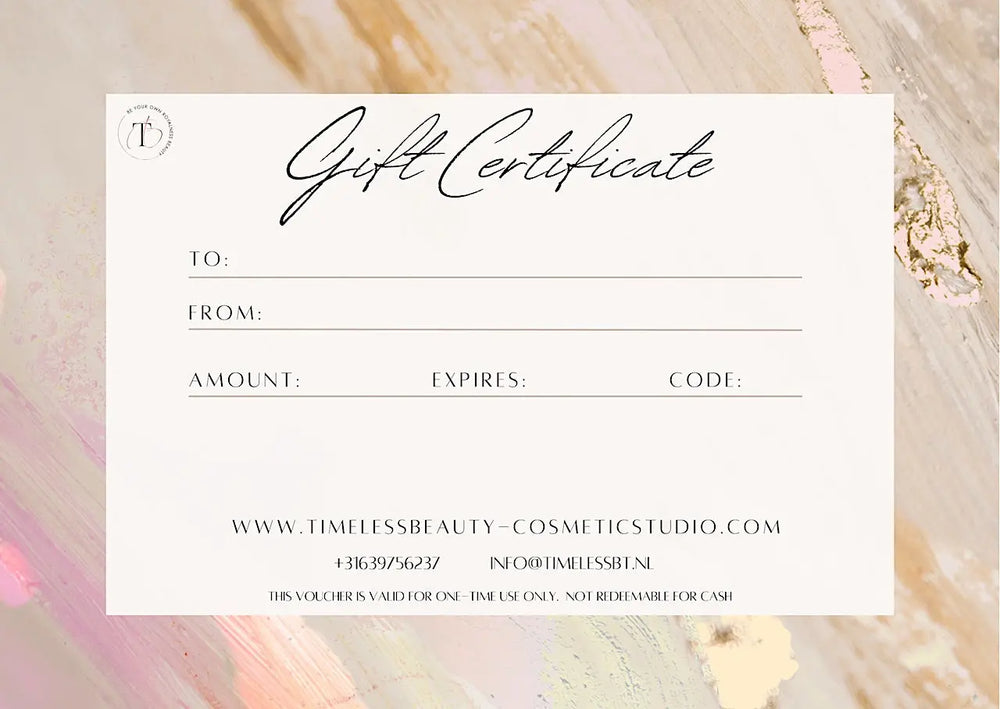 Gift Certificate Timeless Beauty